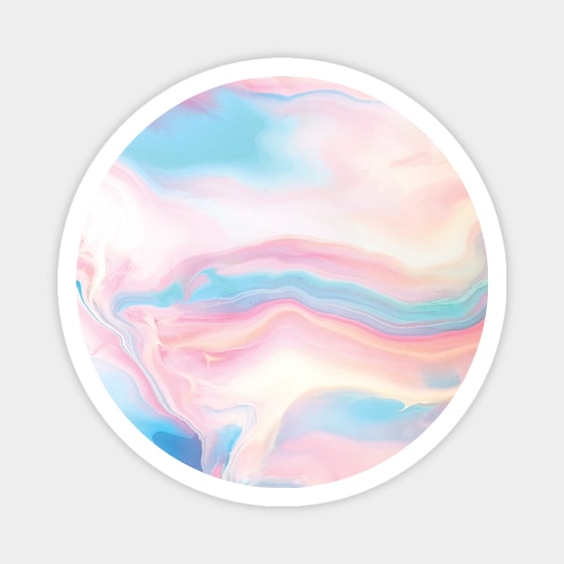 Rainbow Marble Magnet by Printable Pretty